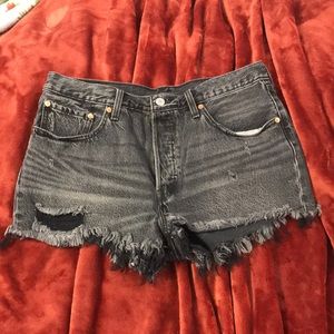 Retro High Waist Levi Jean Shorts